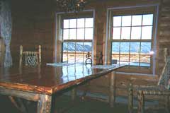 View of the Tetons from the dining room